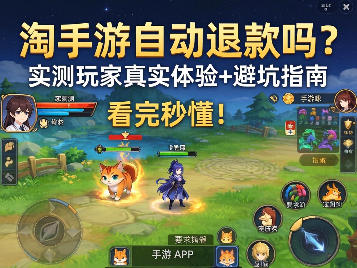 淘手游自动退款吗