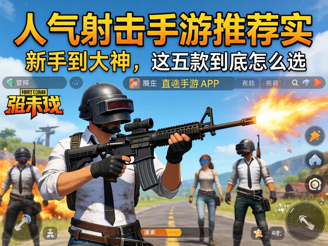 人气射击手游推荐实测,从新手到大神,这五款到底怎么选? 人气射击手游推荐实测