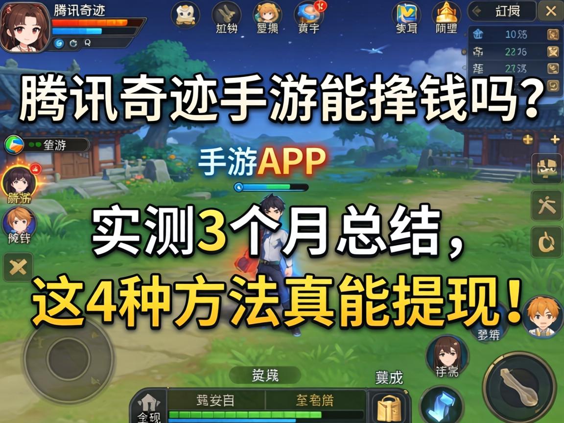 腾讯奇迹手游能挣钱吗?实测3个月总结,这4种方法真能提现! 腾讯奇迹手游能挣钱吗