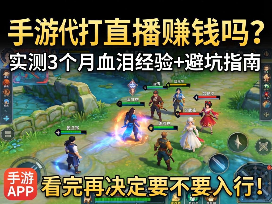 手游代打直播赚钱吗?实测3个月血泪经验+避坑指南,看完再决定要不要入行! 看完再决定要不要入行