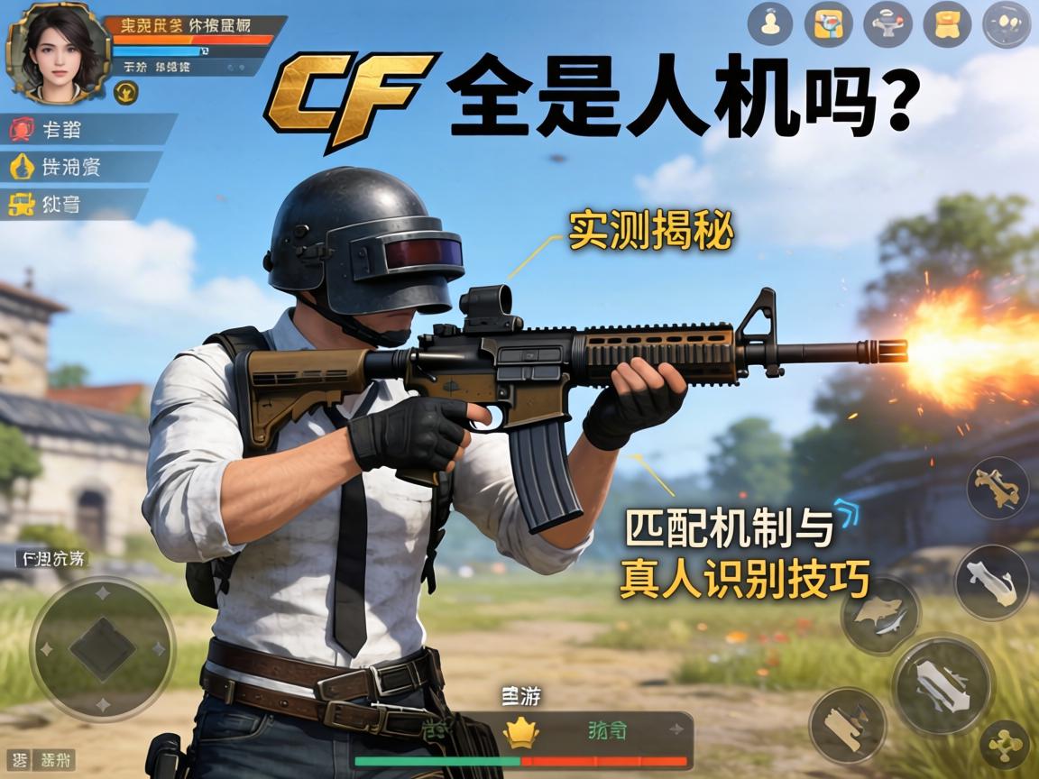手游CF全是人机吗?实测揭秘匹配机制与真人识别技巧 实测揭秘匹配机制与真人识别技巧