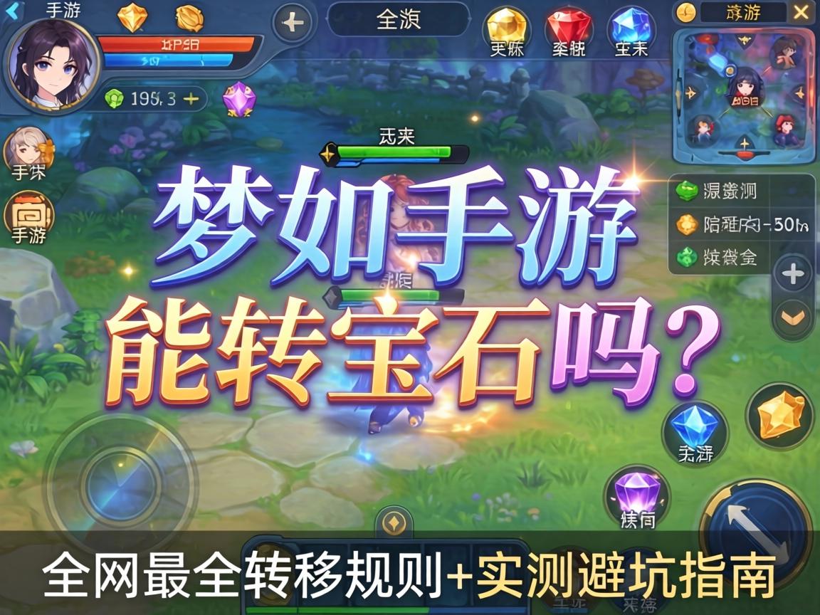 梦幻手游能转宝石吗?全网最全转移规则+实测避坑指南 梦幻手游能转宝石吗