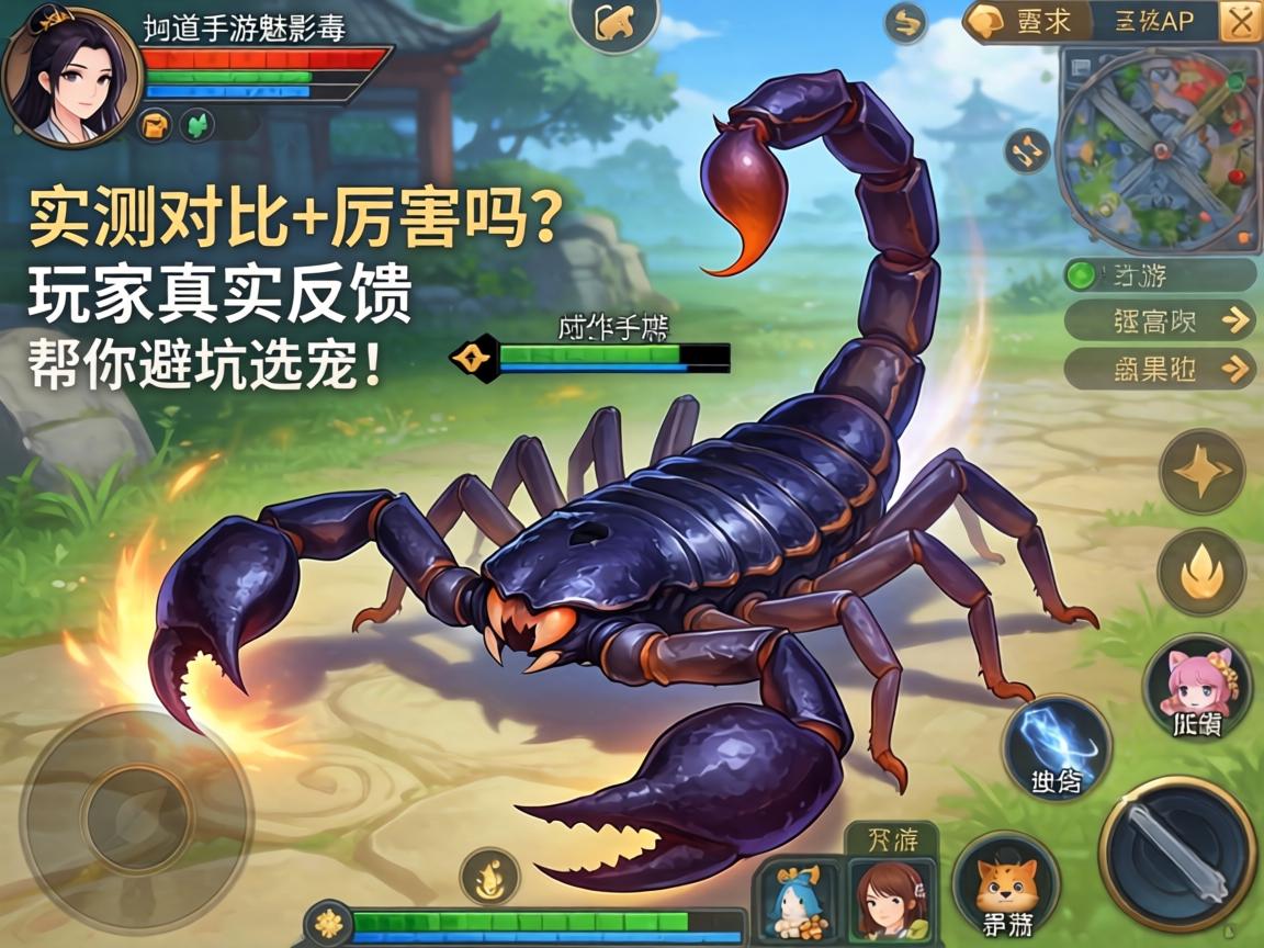 问道手游魅影毒蝎厉害吗?实测对比+玩家真实反馈,帮你避坑选宠! 问道手游魅影毒蝎厉害吗
