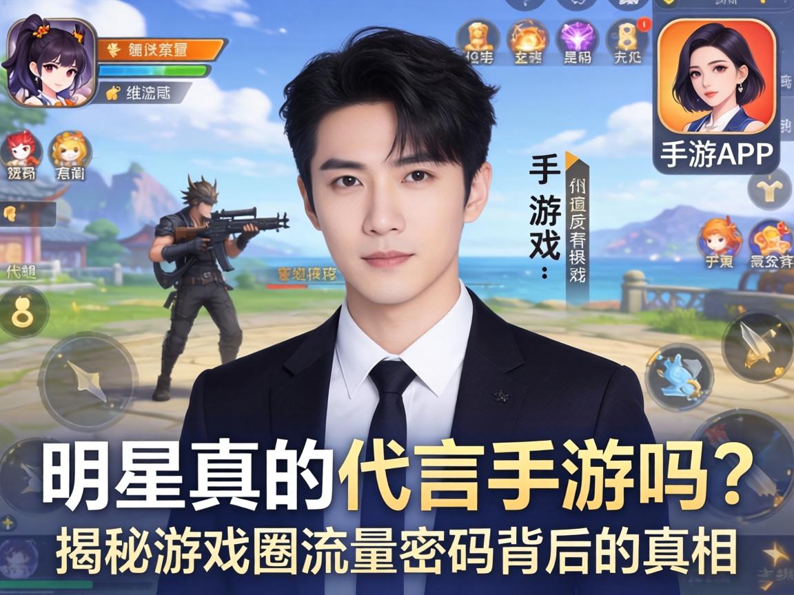 明星真的代言手游吗?揭秘游戏圈流量密码背后的真相 揭秘游戏圈流量密码背后的真相