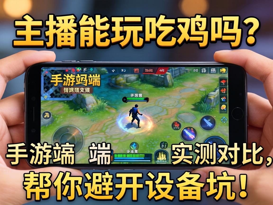 主播能玩吃鸡吗?手游端游实测对比,帮你避开设备坑! 手游端游实测对比